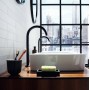 Смеситель для умывальника AXOR Select 260 с донным клапаном push-open, черный матовый (48030670)