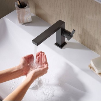 Змішувач Hansgrohe Tecturis E 110 Fine CoolStart для умивальника, Matt Black (73020670)