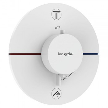 Термостат скрытого монтажа Hansgrohe ShowerSelect Comfort S на 1 функцию, Matt White (15553700)