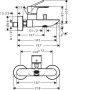 Hansgrohe Rebris E 72450000 Смеситель для ванны