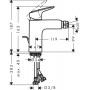 Смеситель для биде Hansgrohe Logis 71200000
