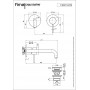 Змішувач для умивальника Fima Spillo Up F3051LX9/3510/3500BS White matt
