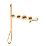 Термоста для ванны Paffoni Modular Box MDE001HGSP BRUSHED HONEY GOLD