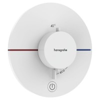 Термостат скрытого монтажа Hansgrohe ShowerSelect Comfort S HighFlow на 1 функцию, Matt White (15562700)