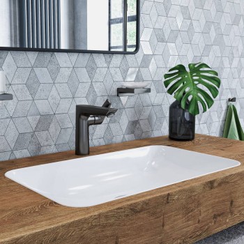 Змішувач для умивальника Hansgrohe Talis E 150 з донним клапаном, бронза матова (71754140)