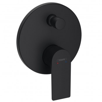 Смеситель для ванны/душа Hansgrohe Rebris E, скрытый монтаж, внешняя часть, Matt Black (72468670)