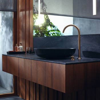 Змішувач для умивальника AXOR ONE Select 260 на 2 отвори з донним клапаном push-open, хром (48060000)