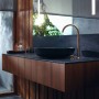 Змішувач для умивальника AXOR ONE Select 260 на 2 отвори з донним клапаном push-open, хром (48060000)