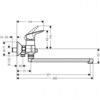 Hansgrohe Logis 71402000 Смеситель для ванны