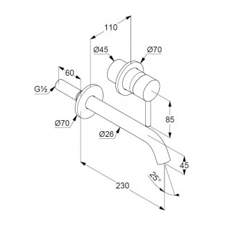 Kludi Bozz 382453976 Смеситель для раковины