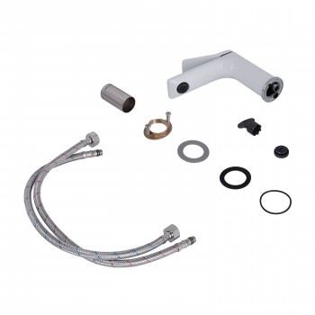 Змішувач для раковини Qtap Presto QTPRE270CRW45576 Chrome/White