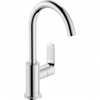 Змішувач для умивальника Hansgrohe Rebris S 210 рухомий носик, з донним клапаном pop-up, Chrome (72536000)