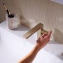 Змішувач для умивальника HansgroheTecturis E 110 Fine CoolStart без донного клапана, Brushed Bronze (73021140)