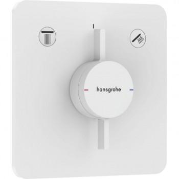 Змішувач прихованого монтажу Hansgrohe DuoTurn Q на 2 функції, Matt White (75414700)
