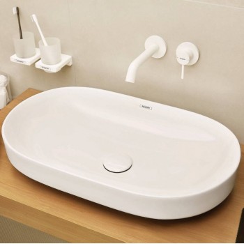 Змішувач Hansgrohe Tecturis S 165 для умивальника зі стіни, Matt White (73350700)
