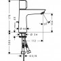 Hansgrohe Talis E 71750000 Смеситель для раковины Select 110