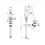Смеситель для биде Fima Spillo Up F3032XSBS