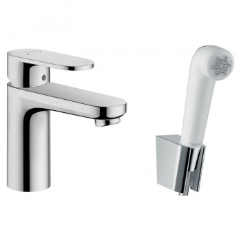 Змішувач для умивальника Hansgrohe Vernis Blend 100V з гігієнічної лійкою, хром (71215000)