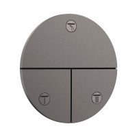 Перемикач Hansgrohe ShowerSelect Comfort S на 3 функції, Brushed Black Chrome (15558340)