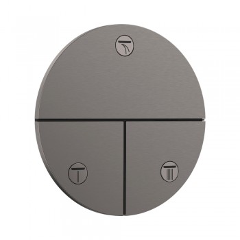 Перемикач Hansgrohe ShowerSelect Comfort S на 3 функції, Brushed Black Chrome (15558340)