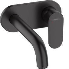Змішувач для умивальника Hansgrohe Vernis Blend зі стіни прихованого монтажу 205 мм, Matt Black (71576670)