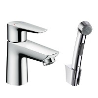 Змішувач для умивальника Hansgrohe Talis E 110 з гігієнічної лійкою, хром (71729000)