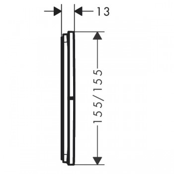 Перемикач режимів на 3 споживачі Hansgrohe Showerselect Comfort E 15573670
