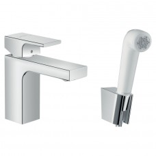 Змішувач для умивальника Hansgrohe Vernis Shape 100 з гігієнічної лійкою, хром (71216000)