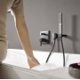 Змішувач для ванни/душу Hansgrohe Finoris прихованого монтажу, зовнішня частина, білий матовий (76415700)