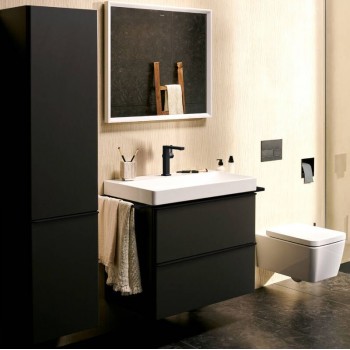 Змішувач Hansgrohe Tecturis E 150 Fine CoolStart для умивальника без донного клапана, Matt Black (73041670)