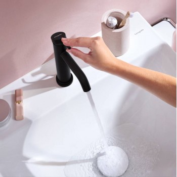 Смеситель Hansgrohe Tecturis S 110 CoolStart для умывальника, Matt Black (73314670)