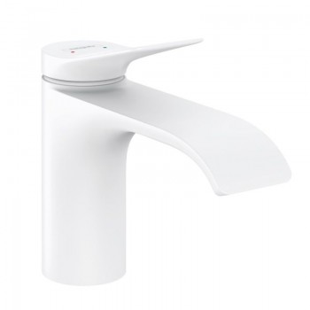 Змішувач для умивальника Hansgrohe Vivenis 80 з донним клапаном pop-up, білий (75010700)
