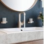 Змішувач для умивальника Hansgrohe Metropol 230 із зливним клапаном Push-Open, чорний хром (32511340)