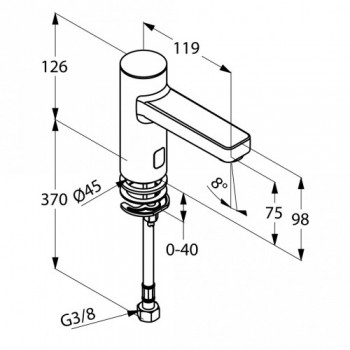 Kludi ZENTA 3820505 электронный вентиль