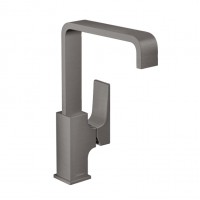 Смеситель для умывальника Hansgrohe Metropol 230 со сливным клапаном Push-Open, черный хром (32511340)