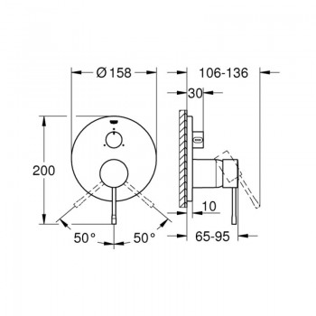 Grohe Essence 24092001 Змішувач для ванни
