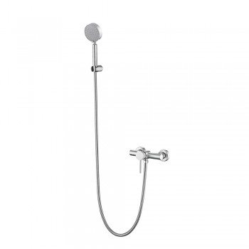 Змішувач для душу Lidz Aria 010 (з душовим гарнітуром) (k35) LDARI010NKS43361 Nickel