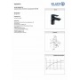 Смеситель для раковины Kludi Pure&Style 403823975