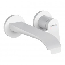 Змішувач для умивальника Hansgrohe Vivenis 195 зі стіни, Matt White (75050700)