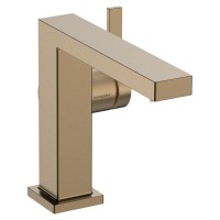 Смеситель для умывальника Hansgrohe Tecturis E 110 Fine CoolStart с донным клапаном pop-up, бронза (73023140)