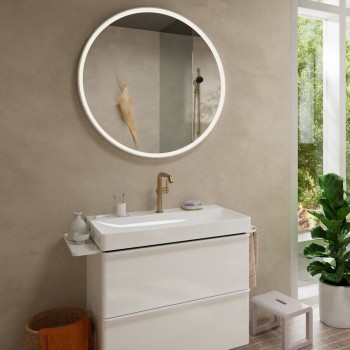 Змішувач для умивальника Hansgrohe Tecturis S 210 Fine CoolStart, поворотний вилив, Brushed Bronze (73360140)