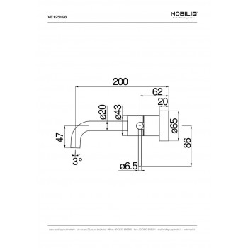 Смеситель для раковины Nobili Velis VE125198/1CR
