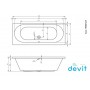 Ванна Devit 19080149 SOUL 190х80