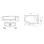 Каркас для ванни Am Pm Bliss L W53A-170L115W-R (170x115 лев.)