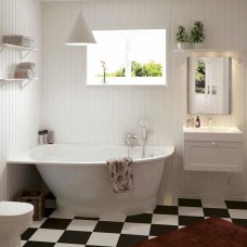 Ванна зі штучного каменю PAA Tre Grande D, кутова права, панель маленька D, 170х100, Glossy Alpine White (VATREGR_D_00-PATREGRM_00)