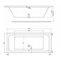 Ванна Kolo XWP1181000 MODO 180х80 см