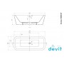 Ванна окремостояча Devit GREDOS 18080129 180x80