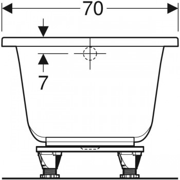 Geberit Selnova 554.382.01.1 Ванна прямокутна (160х70 см.)