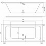 Ванна Kolo XWP1171000 MODO 170x75 см