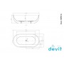 Ванна отдельностоящая Devit OVALE 18090136 178x900